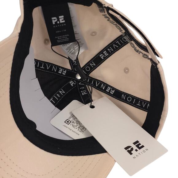 P.E Nation Hat Cap Strap Back Blush Pink Embroidered Homage OSFA Womens NWT - Picture 4 of 8